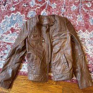 Kookai Brown Leather Jackst